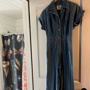 RARE!! Tracy Petites Vintage Denim Jumpsuit